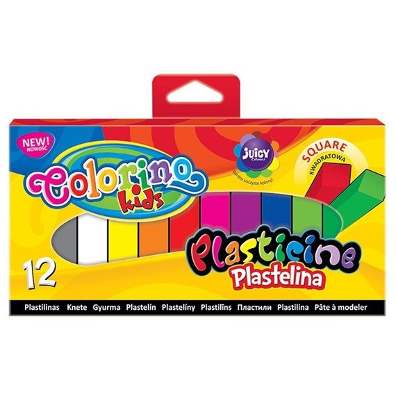 Plastelina 12 kol. kwadratowa Colorino Kids 57417PTR