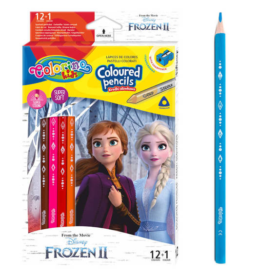 Zestaw Colorino Disney Frozen- Plastelina, kredki ołówkowe, flamastry i farby plakatowe