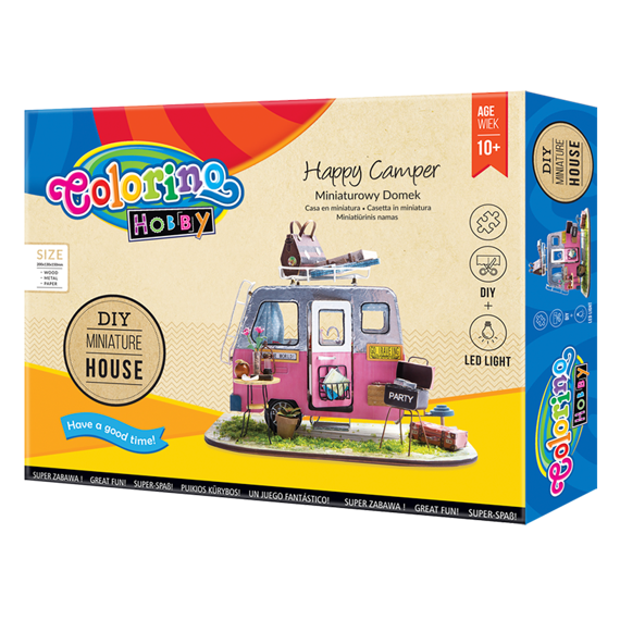 Zestaw modelarski – Room box – HAPPY CAMPER  Colorino Kids 37213PTR	