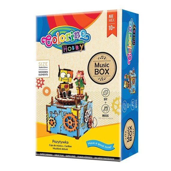 Zestaw modelarski z pozytywką „Machinarium”  Colorino Kids 37176PTR