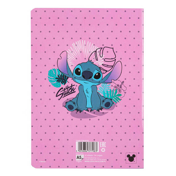 Zeszyt A5 32 kartkowy w linię Coolpack Disney Core Stitch 77983PTR