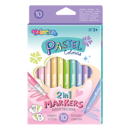 Flamastry dwustronne PASTEL 10 kol Colorino Kids 80875PTR